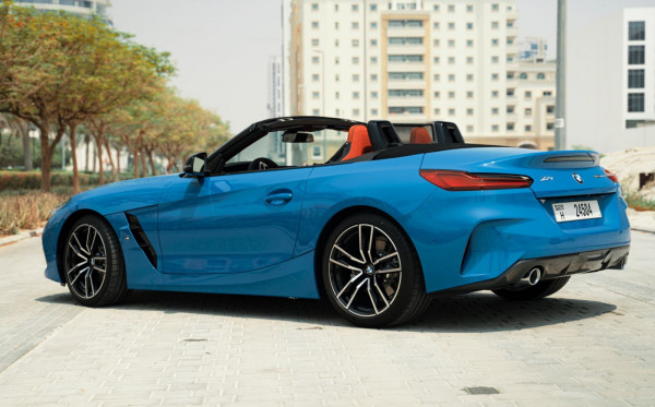 Blue BMW Z4, 2021 for rent in Dubai 0