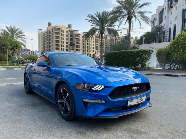 أزرق Ford Mustang, 2019 للإيجار في دبي 2