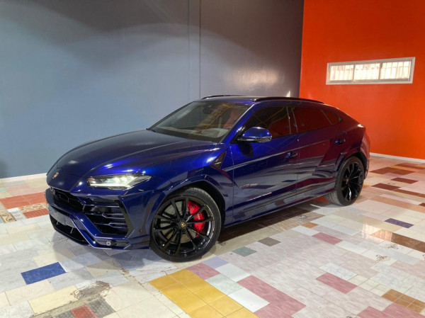 Blue Lamborghini Urus, 2021 for rent in Dubai 3
