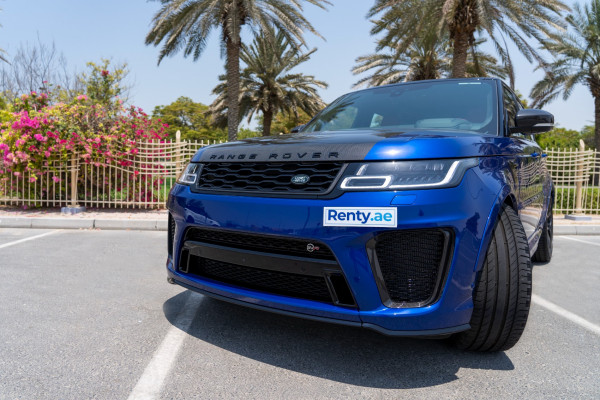 أزرق Range Rover SVR, 2019 للإيجار في دبي 3