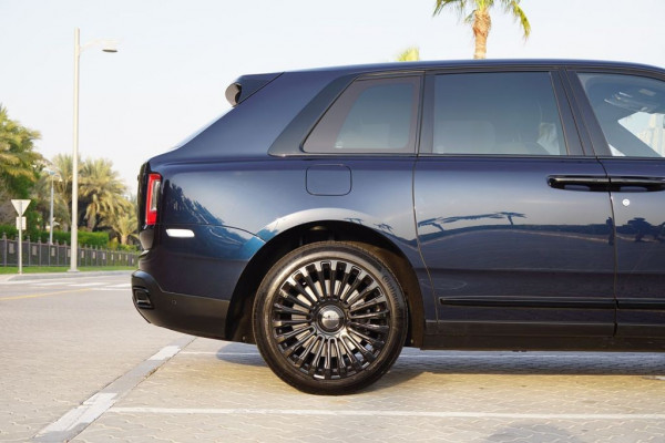 Dark Blue Rolls Royce Cullinan Mansory, 2020 for rent in Dubai 5