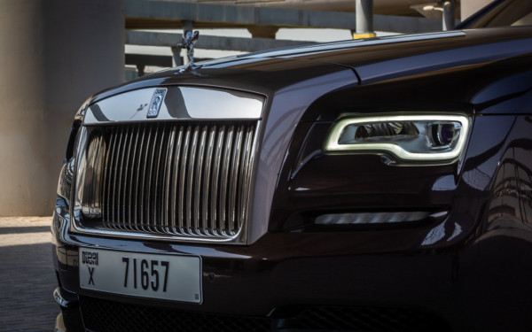 Dark Brown Rolls Royce Dawn, 2018 for rent in Dubai 0