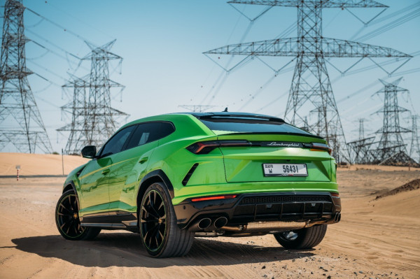 Green Lamborghini Urus Capsule, 2021 for rent in Dubai 6