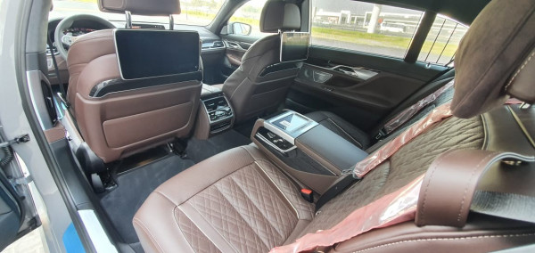 Grey BMW 750 Li M, 2020 for rent in Dubai 0