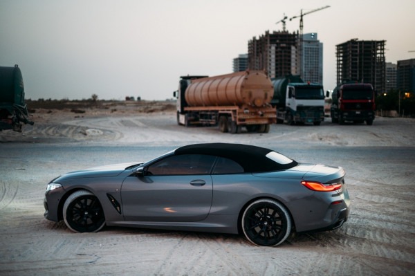 Grey BMW M850 cabrio, 2019 for rent in Dubai 5