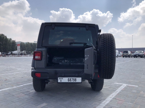 Grey Jeep Wrangler Unlimited Sports, 2021 for rent in Dubai 3