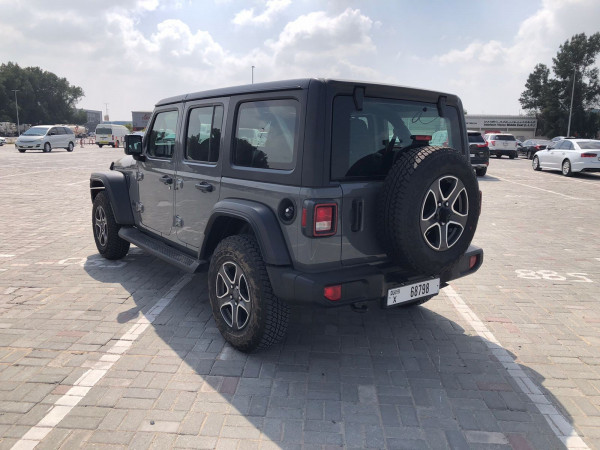 Grey Jeep Wrangler Unlimited Sports, 2021 for rent in Dubai 6