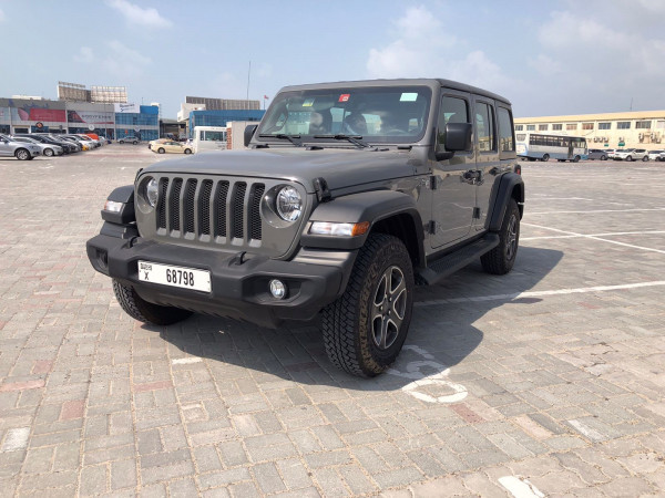 Grey Jeep Wrangler Unlimited Sports, 2021 for rent in Dubai 10