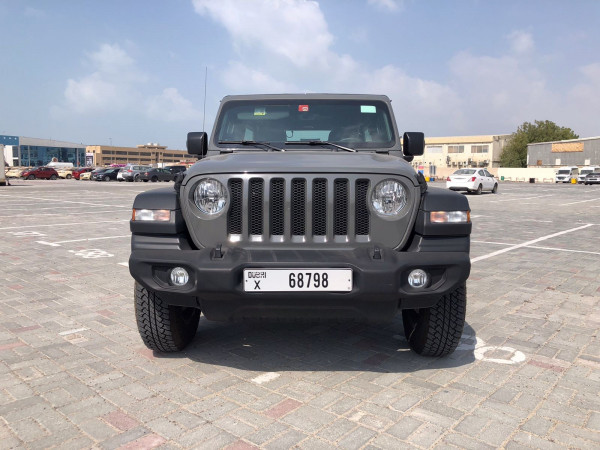 Grey Jeep Wrangler Unlimited Sports, 2021 for rent in Dubai 11