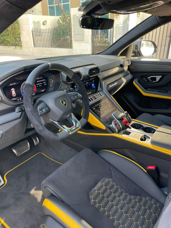 Grey Lamborghini Urus Capsule, 2021 for rent in Dubai 1