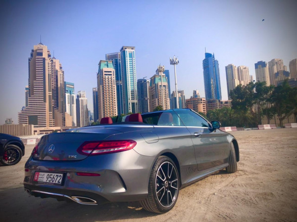深灰色 Mercedes C200 Class, 2021 迪拜汽车租凭 1