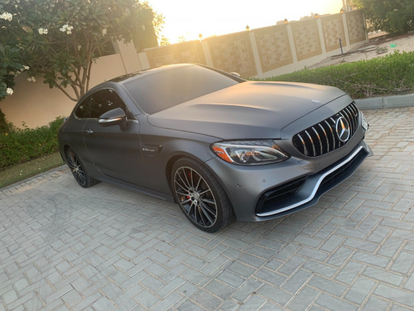 Grey Mercedes C300, 2019 for rent in Dubai 1