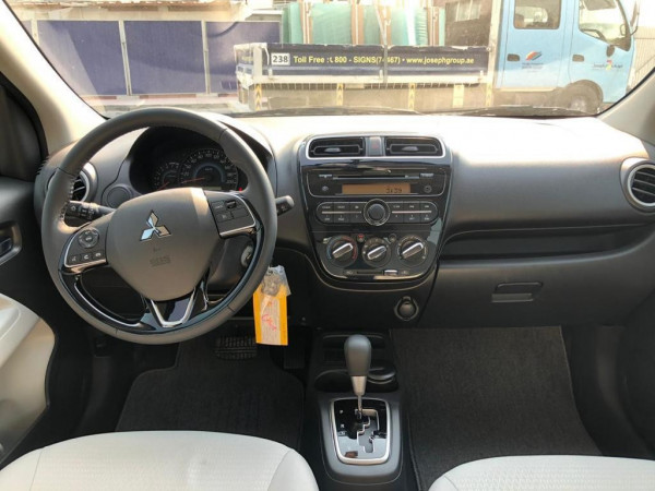 Grey Mitsubishi Attrage, 2021 for rent in Dubai 1