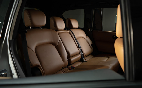 Grey Nissan Patrol V8, 2019 for rent in Dubai 6