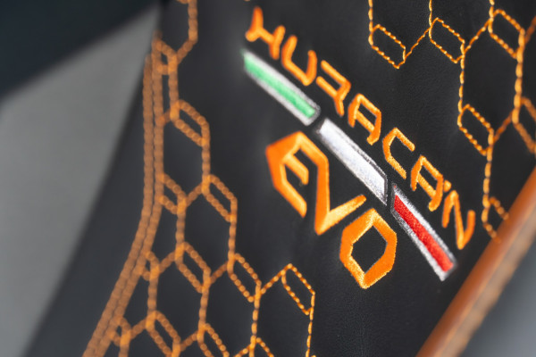 Orange Lamborghini Evo Spyder, 2020 for rent in Dubai 1