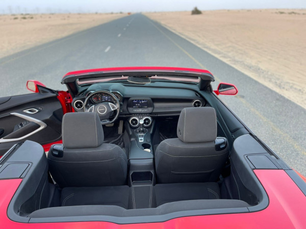 Red Chevrolet Camaro Convertible, 2020 for rent in Dubai 3