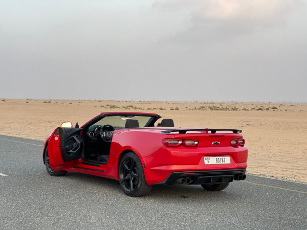Red Chevrolet Camaro Convertible, 2020 for rent in Dubai 4