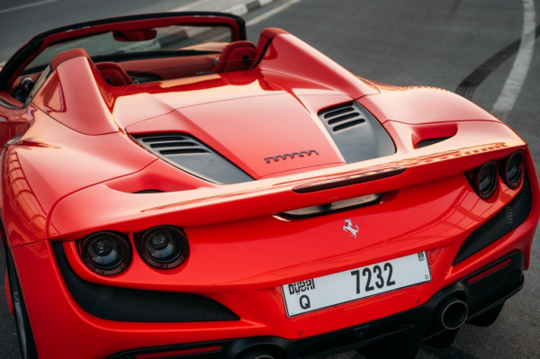 Red Ferrari F8 Tributo Spyder, 2020 for rent in Dubai 2