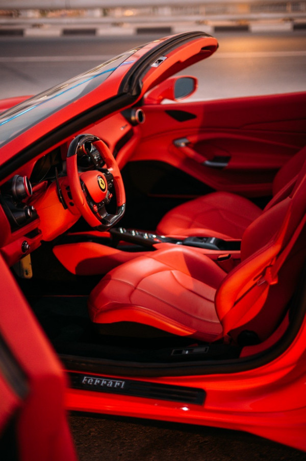 Red Ferrari F8 Tributo Spyder, 2020 for rent in Dubai 4