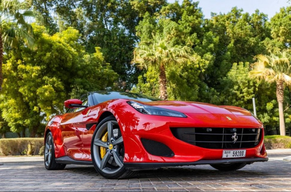 أحمر Ferrari Portofino Rosso, 2020 للإيجار في دبي 2