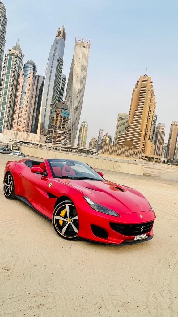 Red Ferrari Portofino Rosso, 2020 for rent in Dubai 0