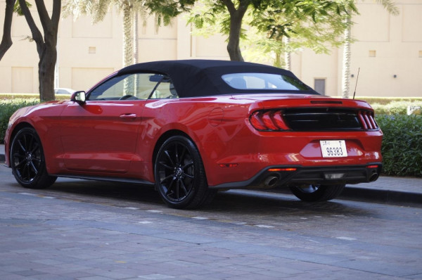 Red Ford Mustang, 2019 for rent in Dubai 0