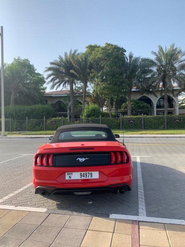 أحمر Ford Mustang, 2020 للإيجار في دبي 0