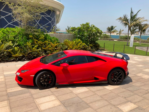 أحمر Lamborghini Huracan LP-610, 2018 للإيجار في دبي 0