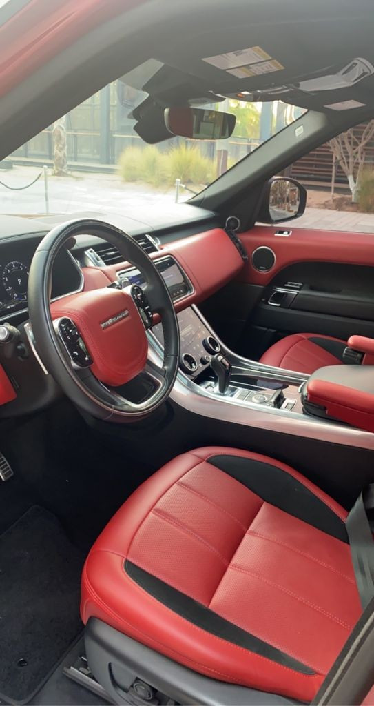 Red Range Rover Sport  Autobiography, 2020 for rent in Dubai 2