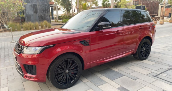 Red Range Rover Sport  Autobiography, 2020 for rent in Dubai 3