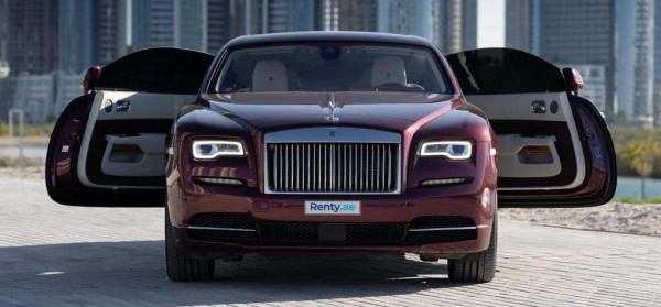 Red Rolls Royce Wraith, 2019 for rent in Dubai 0