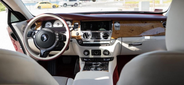 Red Rolls Royce Wraith, 2019 for rent in Dubai 1