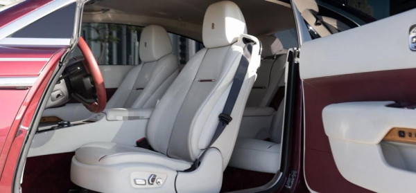 Red Rolls Royce Wraith, 2019 for rent in Dubai 4