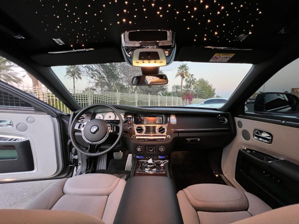Silver Grey Rolls Royce Ghost, 2020 for rent in Dubai 4