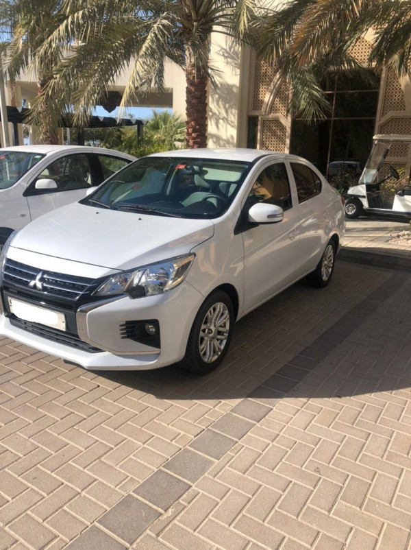Silver Mitsubishi Attrage, 2021 for rent in Dubai 0