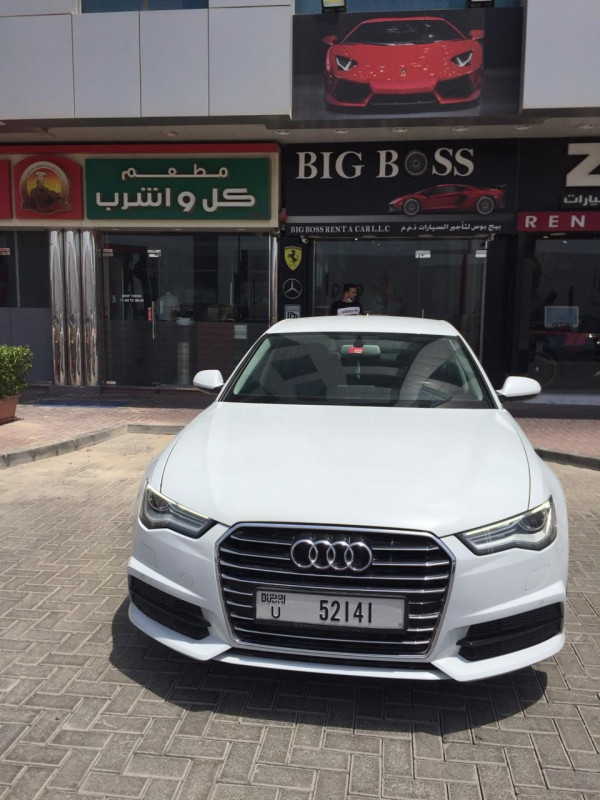 أبيض Audi A6, 2018 للإيجار في دبي 4