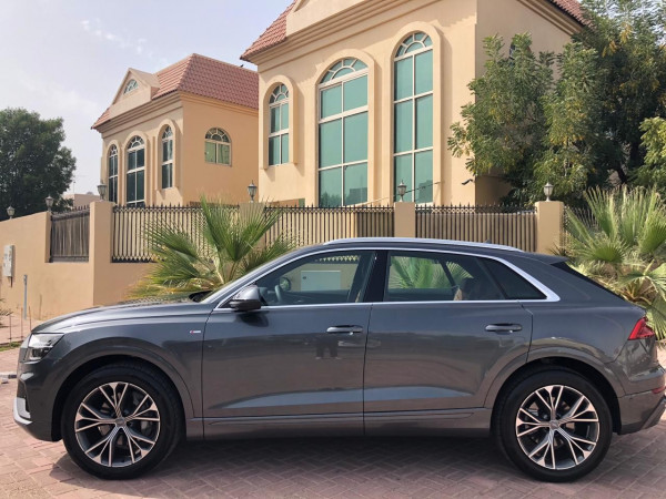 White Audi Q8, 2020 for rent in Dubai 6