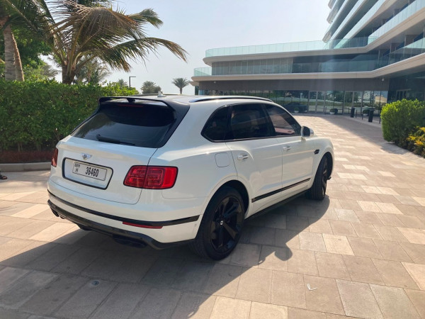 White Bentley Bentayga, 2018 for rent in Dubai 3