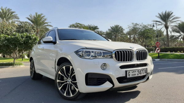 White BMW X6 M power Kit V8, 2019 for rent in Dubai 1