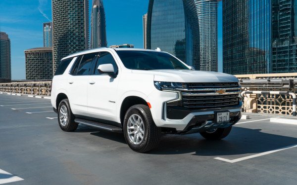 Weiß Chevrolet Tahoe, 2021 für Miete in Dubai 1