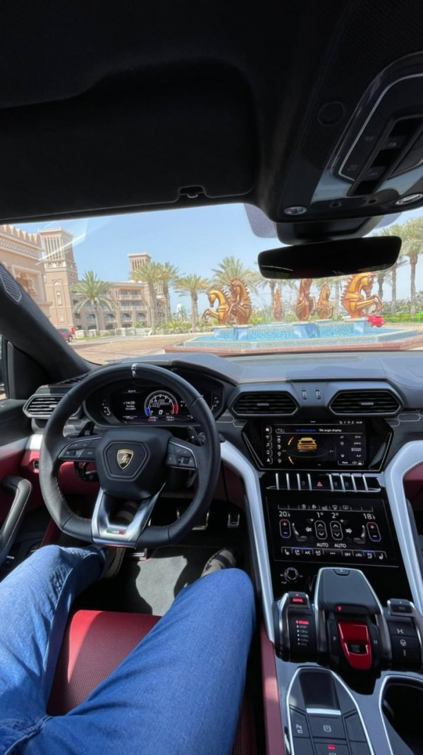 White Lamborghini Urus Novitec, 2020 for rent in Dubai 2