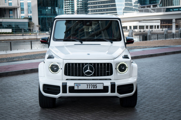 白色 Mercedes-Benz G63 Edition One, 2019 迪拜汽车租凭 0
