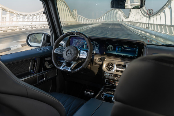 أبيض Mercedes G63 AMG, 2021 للإيجار في دبي 5