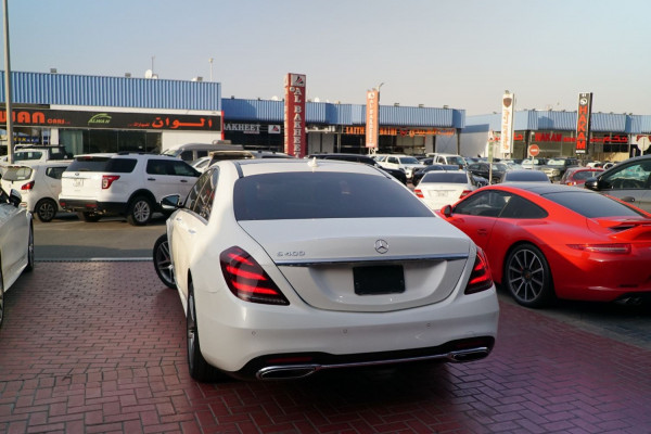 White Mercedes S Class, 2017 for rent in Dubai 1