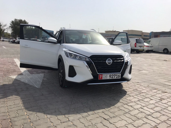 أبيض Nissan Kicks, 2021 للإيجار في دبي 1