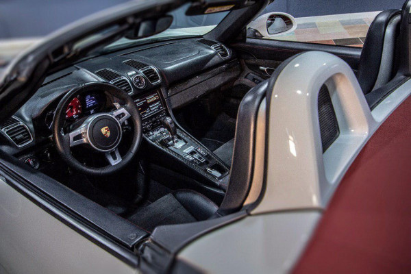 White Porsche Boxster GTS, 2017 for rent in Dubai 1