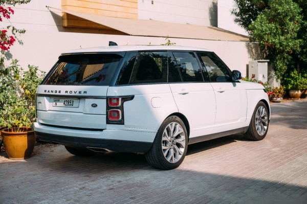 White Range Rover Vogue, 2020 for rent in Dubai 0
