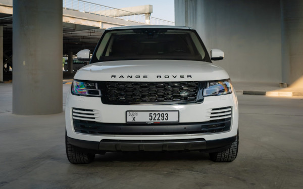 White Range Rover Vogue, 2020 for rent in Dubai 0
