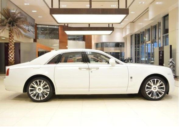 White Rolls Royce Ghost, 2019 for rent in Dubai 3