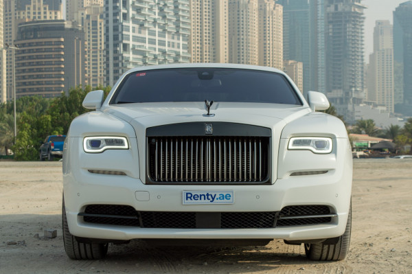 White Rolls Royce Wraith- BLACK BADGE, 2020 for rent in Dubai 0